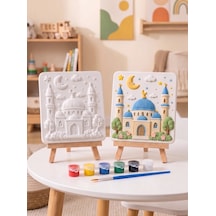 15x15 Sultan Camii Taş Boyama Seti Çocuk Ve Yetişkin Hobi Kiti