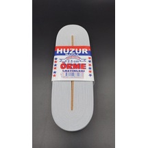 Beyaz - 2.5cm Paça Lastik Geniş 10mt. 4801