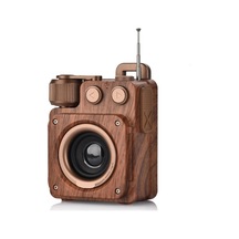 Nostaljik Tasarım Bluetooth Hoparlörlü Şarjlı Radyo Sd Kart Girişli 4 Bantlı Taşınabilir Nostalji