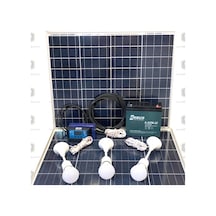 50 Watt Güneş Paneli Aydınlatma Paketi Solar Paket