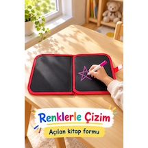 Ers Çizim Kitabı Renkli Kalemler Ve Siyah Kalem Tutuculu
