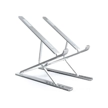 Yaozixa Alüminyum合金n8 Taşınabilir Bilgisayar Desteği, Ayarlanabilir Açı Tablet Tutucu, Ergonomik Ofis/ev Masaüstü Stant Gümüş