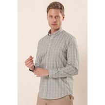 İmza Beyaz Uzun Kollu Baskılı Cepsiz Pamuklu Likralı Casual Slim Fit Dar Kesim Gömlek 1004230134-beyaz Beyaz İmza Beyaz Uzun Kollu Baskılı Cepsiz Pamuklu Likralı Casual Slim Fit Dar Kesim Gömlek 1004230134-beyaz Beyaz