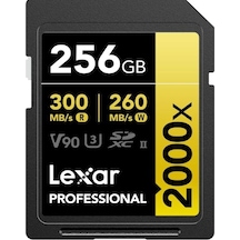 Lexar Professional 2000X SDXC LSD2000256G-BNNNG 256 GB C10 V90 U3 Hafıza Kartı