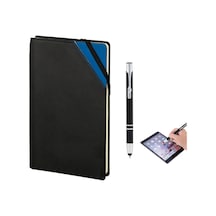 Köşeli Kenar Touchpen Dokunmatik Uç Metal Tükenmez Kalemli Defter