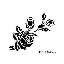Airbrush Tattoo Tomurcuk Gonca Gül Stencil Süsleme Ve Boyama Kalıbı
