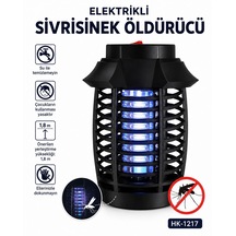 Elektirikli Sivrisinek Öldürücü Sinek Öldürücü Haşere Öldürücü Tutma Ve Asma Kollu Aç Kapa Düğmeli Gece Lambası Çıkarılabilir Sinek Toplama Haznesi Uv Sinek Öldürücü 10 Parça Siyah