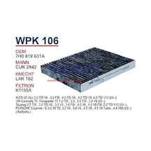 Wunder 7h0819631 Karbonlu Polen Filtresi - Vw Transporter T5-t6 / Amarok