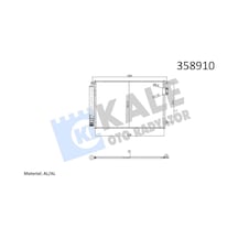 Klima Radyatörü Fıat 500 500c 0.9 13 Kurutucu İl E Brazıng Al/al 528 362,8x12 Al/brz 51953633