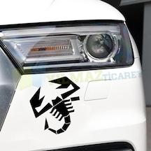 Fiat Punto Abarth Akrep Oto Sticker Tampon Etiket Yapıştırma 2 Ad