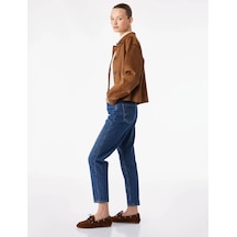 Koton Mom Fit Mavi Kadın Jean Pantolon 6sal40093md Mavi