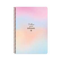 3 Adet Keskin A4 80 Yp.çiz. Karton Kp.spr.peritozu Defter