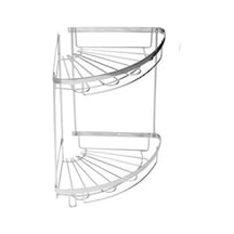 Paslanmaz Köşe Şampuanlık 304 Kalite İkili 18X18 cm