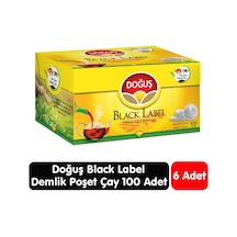 Doğuş Black Label Demlik Çay 100 Adet 6 Paket