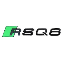 Audi Rs Q8 Özel Tasarım Yeşil Piano Black Bagaj Yazısı 3m 3d Abs