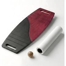 Siyah/kırmızı Denge Tahtası Balance Roller Board Çift Fonksiyonlu Sörf Eğitim Tahtası Kaykay Eğitim Tahtası 73 Çok Renkli