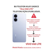 Vivo V60 Lite Uyumlu Sevimli Kawaii Tavşan Ve Havuç Desenli Krem Baskılı Silikon Kılıf