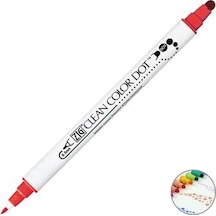 Zig Clean Color Dot Kırmızı Çift Taraflı Kalem Tc-6100-020