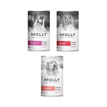 Molly 3 Çeşit Karma Köpek Konservesi 400 G X 3 Adet