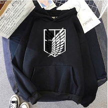 Startmore Garalio Titan Logo Oversize Kapüşonlu Sweatshirt Siyah