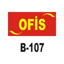 Iş Güvenliği Levhası - Uyarıcı Levha - Ikaz Levhası Ofis Yazılı (262143188)