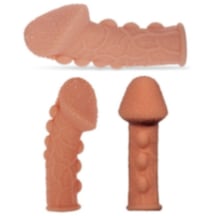 Erofoni No:9 Ultra Soft Yumuşak Dokulu 15 CM Lüks Realistik Penis Kılıfı