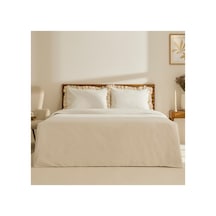 Kaşmir Home Lisa %100 Pamuk Tek Kişilik Nevresim Takımı Offwhite