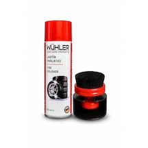 Wühler Lastik Parlatıcı + Premium Hazneli Lastik Parlatma Fırçası 2 Adet