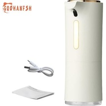 Novahub Beyaz Sensörlü Otomatik Sabunluk, Büyük Kapasiteli, Usb Şarj Edilebilir, Akıllı İndüksiyon, Köpük, El Sabunu Dispenseri Usb Charging Beyaz Beyaz