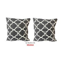 Kırlent Yastık Dolgulu Vip Yastık 2 Adet-43X43 Cm(Büyük Karaçatı) (524872597)