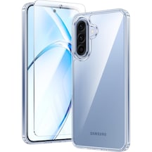 Samsung Galaxy Uyumlu A36 5g Şeffaf Silikon Kılıf + Cam Ekran Koruyucu