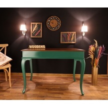 Wooding-Mobilya Wooding 100 Cm Masif Yeşil Ceviz Yemek Masası