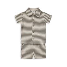 Civil Baby Çizgili 6-18 Ay Takım - Kahverengi