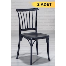 2 Adet Violet Siyah Pratik Sandalye / Balkon-Bahçe-Mutfak