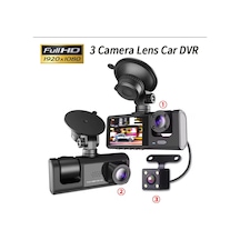 3 Kanal Araba Dvr Hd 1080p 3 Lensli Araç İçi Kameraüç Yönlü Kamera Dvr Araç Kamera