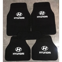 Hyundai Elantra Logolu Siyah Halı Paspas Çift Kat