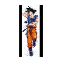 Anime- Dragon Ball - Son Goku Desenli Sarılma Yastığı Hugging Pillow Kılıfı Çok Renkli