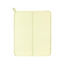 Bulaşık Kurutma Matı Tezgah Üstü Bulaşık Suyu Emici 44x33cm Kurutucu Bulaşık Altlığı Krem, 17cmx13cm Açık Gri