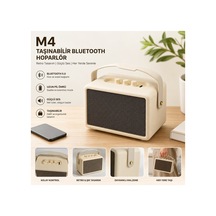 M4 Kılburn Iı Bluetooth Speaker Şarjlı Taşınabilir Kablosuz Hoparlör 60w Party Box 100db Bass Ve Tizz Ayarı Hafıza Kartı Ve Usb Girişli Hoparlör