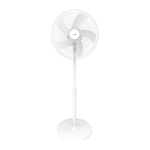 Kumtel KTF-350 Beyaz 16 İnç Ayaklı Vantilatör 50 W 5 Pervaneli 3 Kademeli 121 CM Ayarlanabilir Yükseklik
