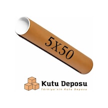 5x50 Cm Kapaklı Silindir Postüp Rulo Gönderi Kutusu 5 Adet