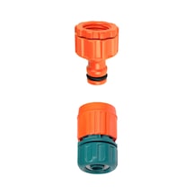 Bahçe Hortumu Musluk Bağlantı Kiti 1/2" Yarım Parmak