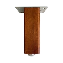 Kale 23cm Ayarlı Ahşap Ayak Mobilya Masa Ve Dolap Ayağı 23cm Ceviz Kayın/gürgen Ağacı