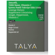 Talya Zencefil Nane Vitamin C İçeren Takviye Edici Gıda 12 Adet Pastil