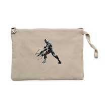 Crysis Warrior Krem Clutch Astarlı Cüzdan / El Çantası Krem