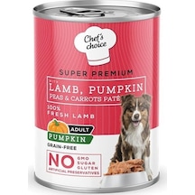 Chef's Choice Tahılsız Kuzulu Balkabaklı Ezme Konserve Köpek Maması 400 G