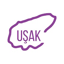 Uşak Harita Araba Sticker 17x17 Cm Mor