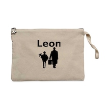 Leon The Professional Krem Clutch Astarlı Cüzdan / El Çantası