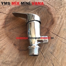 Yms Lüx Mix Pirinç Klozet Ara Musluk Taharet Musluğu Aç Kapa Krom