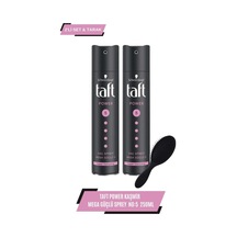 Taft Power Kaşmir Mega Güçlü Sprey 2 x 250 ML + Tarak